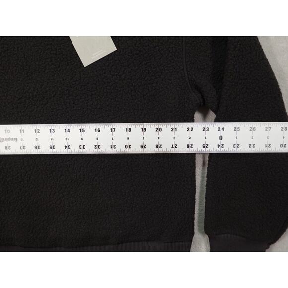 Everlane Womens Black 100% Polyester Pullover Teddy Sweater Size M - Picture 5 of 12
